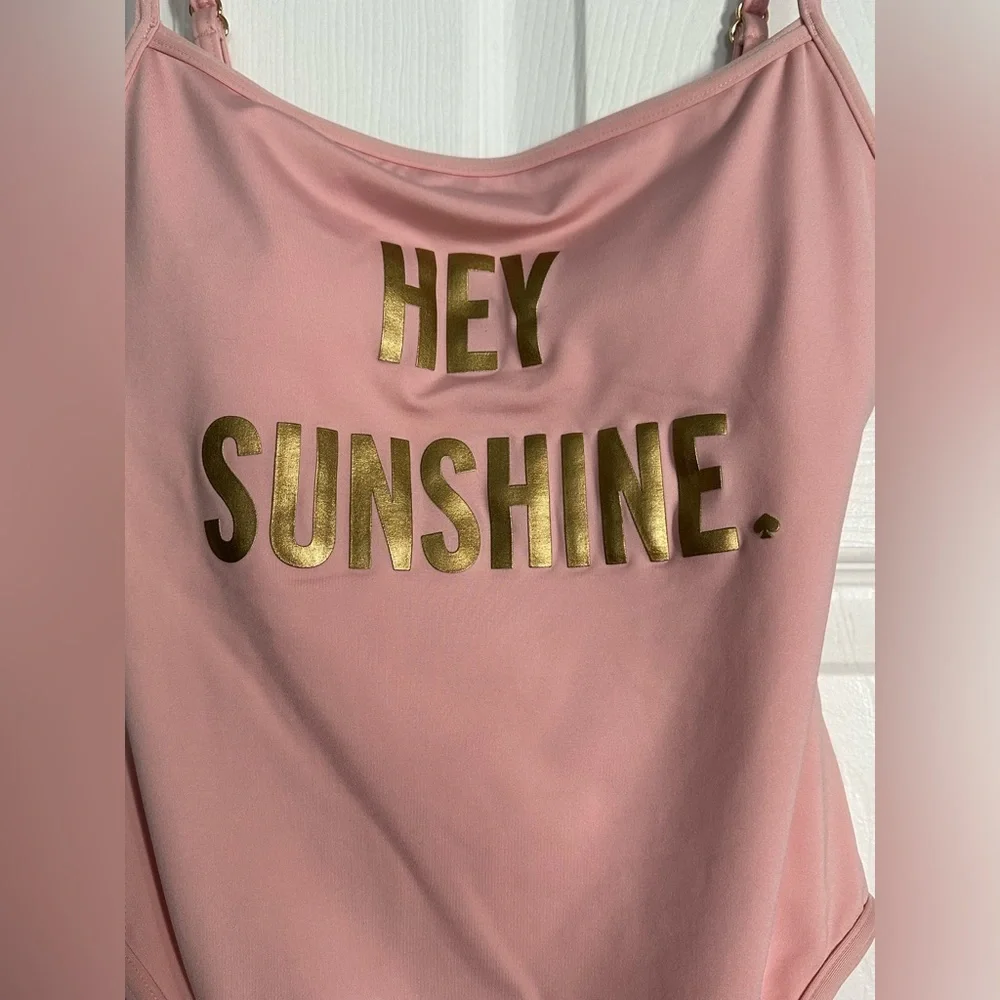 NWT Kate Spade Hey Sunshine Light Pink One Piece Swimsuit‎ - Size XS
